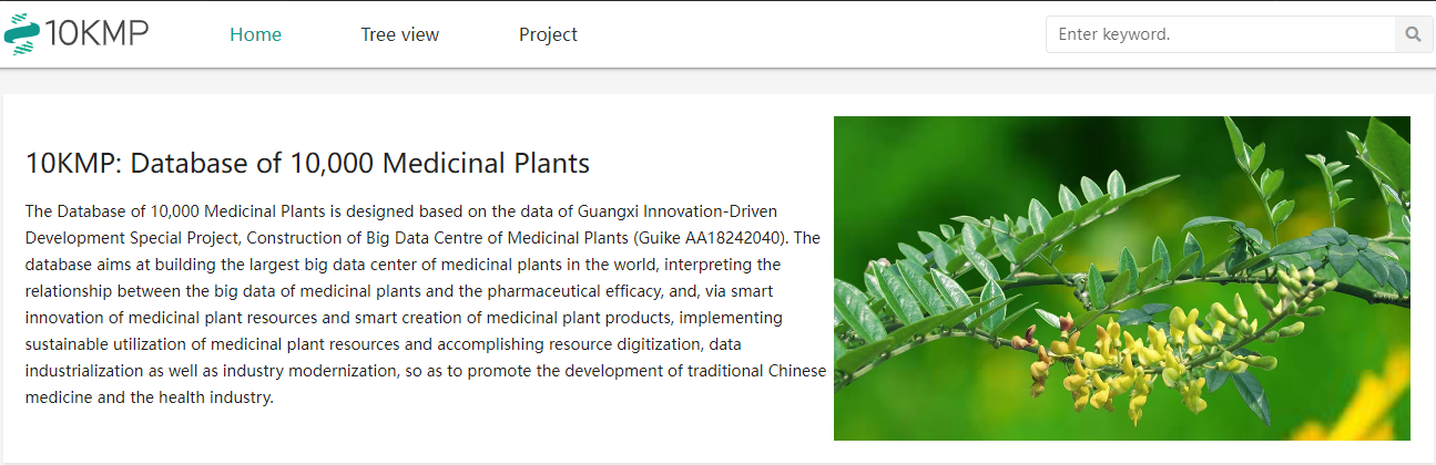 10KMP: Database of 10,000 Medicinal Plants