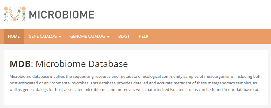 MDB: Microbiome Database